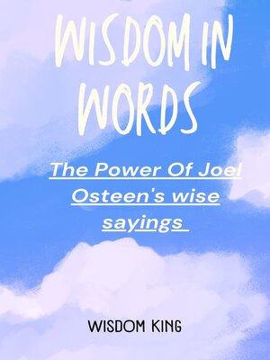 cover image of Wisdom In Words